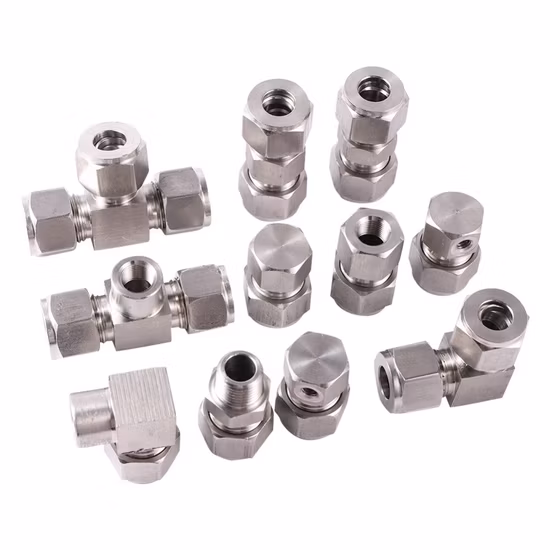 Rutschfester Edelstahl-Anschluss mit 1/8-Zoll-Innengewinde, Schnellverbinder für 3/8-Zoll-Rohr, Garten-Nebelsystem-Schlauch, Rohrverteiler