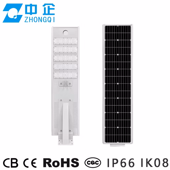 IP66 Ik10-zugelassene 40-W-Solar-LED-Straßenlaterne, wetterfest