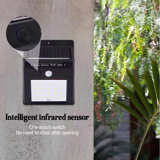 Brightenlux 20LED Outdoor Wireless beliebte Solar-Bewegungsmelder-Leuchten Wandleuchten, wandmontierte Solar-LED-Solar-Wireless-wetterfeste Leuchten